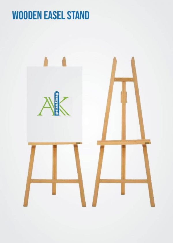 wooden easel stand